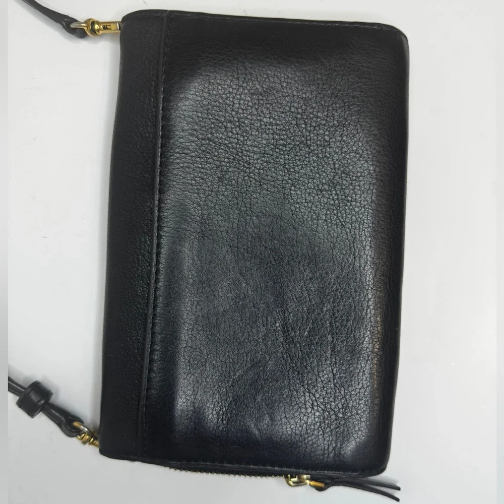 Tory Burch Black Crossbody Bag with Gold Accents - Picture 6 of 8